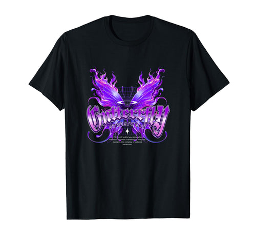 Butterfly Streetwear Y2K Grunge Aesthetic T-Shirt - Streetwear Style Unisex - T-Shirt, Sweatshirt, Hoodie