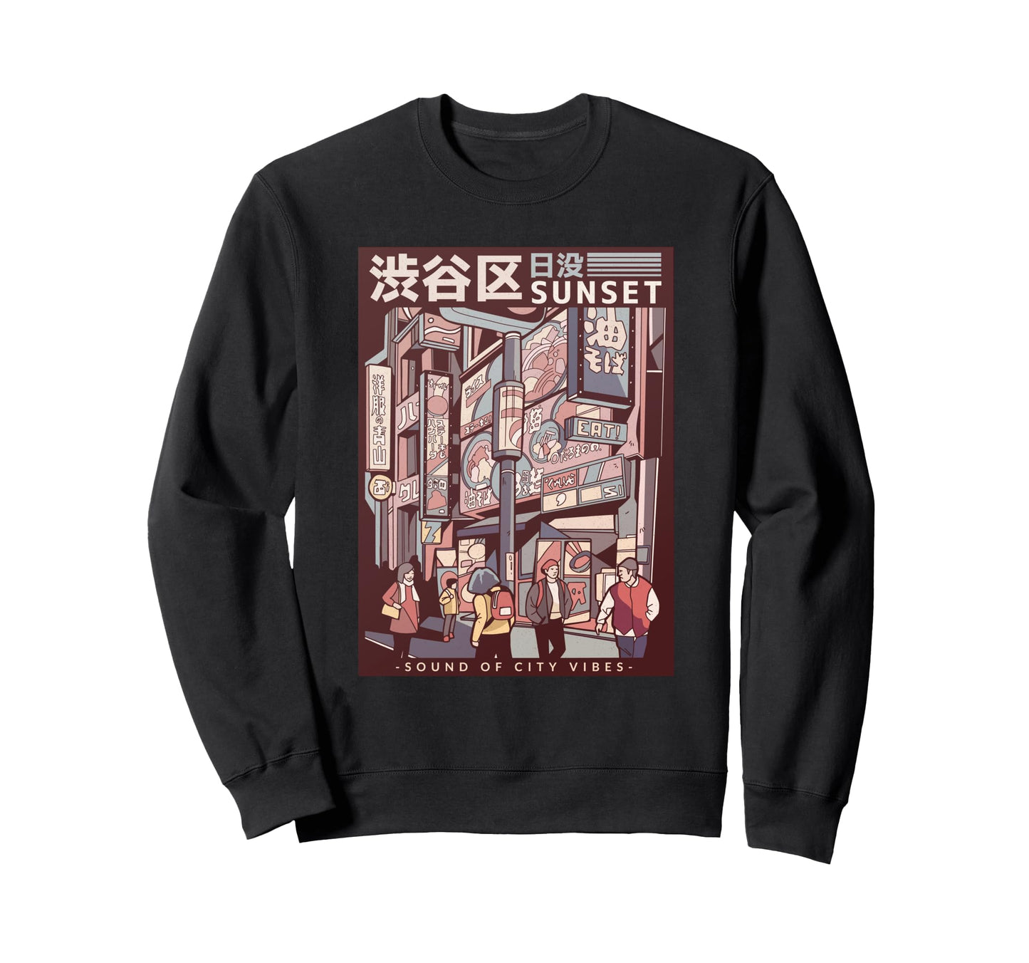 Aesthetic Vaporwave Japan 80S Sweatshirt - Aesthetic Graphic for Adults - T-Shirt, Sweatshirt, Hoodie