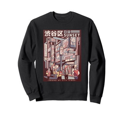 Aesthetic Vaporwave Japan 80S Sweatshirt - Aesthetic Graphic for Adults - T-Shirt, Sweatshirt, Hoodie