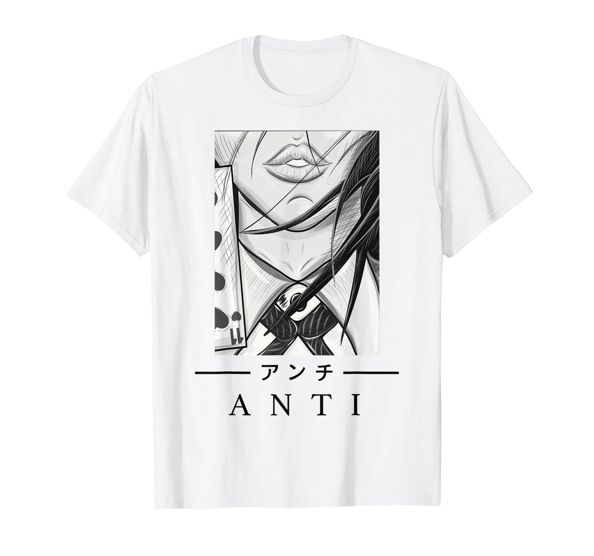 Anime Anti Japanese Art Aesthetic T-Shirt - Aesthetic Graphic Men Women - T-Shirt, Sweatshirt, Hoodie