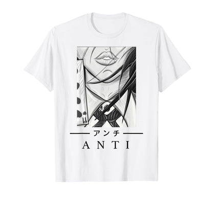 Anime Anti Japanese Art Aesthetic T-Shirt - Aesthetic Graphic Men Women - T-Shirt, Sweatshirt, Hoodie