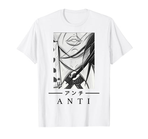 Anime Anti Japanese Art Aesthetic T-Shirt - Aesthetic Graphic Men Women - T-Shirt, Sweatshirt, Hoodie