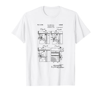 Camera Photographic Patent 1934 Drawing T-Shirt - Graphic Print for Adults - T-Shirt, Sweatshirt, Hoodie