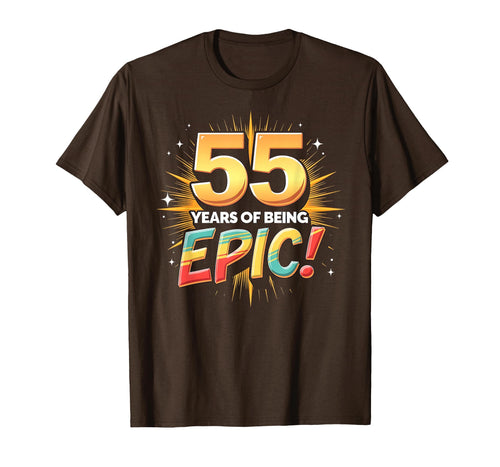 55 Years Epic Birthday Gift Celebration T-Shirt - Graphic Print Unisex - T-Shirt, Sweatshirt, Hoodie