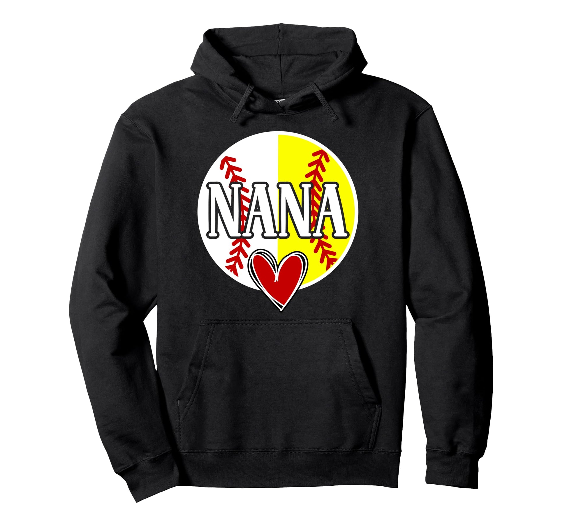 Baseball Softball Nana Proud Softball Hoodie - Custom Art Print Unisex - T-Shirt, Sweatshirt, Hoodie