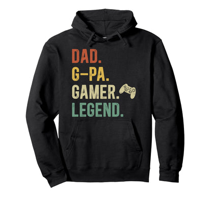 Dad G Pa Gamer G Pa Gaming G Pa Video Hoodie - Aesthetic Graphic Men Women - T-Shirt, Sweatshirt, Hoodie