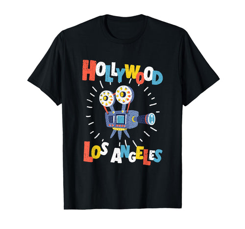 Colorful Los Angeles California Cinema T-Shirt - Trendy Graphic Men Women - T-Shirt, Sweatshirt, Hoodie