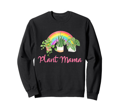 Gardening Plant Mama Rainbow Sweatshirt - Aesthetic Graphic Men Women - T-Shirt, Sweatshirt, Hoodie