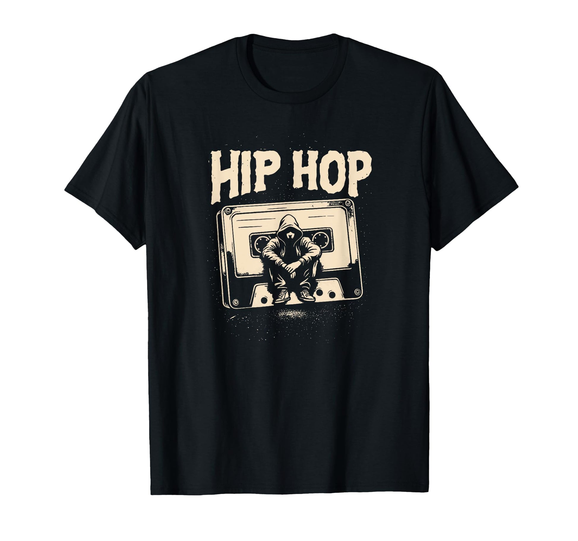 Hip Hop Cassette Tape Old School Music T-Shirt - Graphic Print for Adults - T-Shirt, Sweatshirt, Hoodie