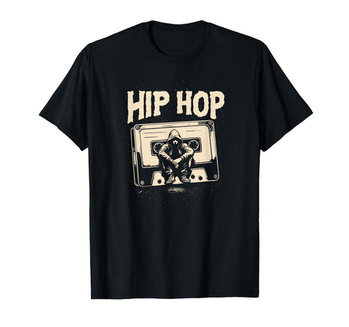 Hip Hop Cassette Tape Old School Music T-Shirt - Graphic Print for Adults - T-Shirt, Sweatshirt, Hoodie