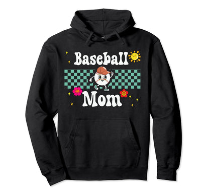 Baseball Mom Mothers Will Love Hoodie - Aesthetic Graphic for Adults - T-Shirt, Sweatshirt, Hoodie