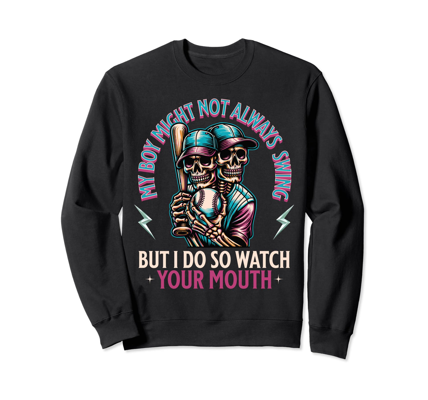 Funny Baseball Mom My Might Not Sweatshirt - Unique Graphic for Adults - T-Shirt, Sweatshirt, Hoodie