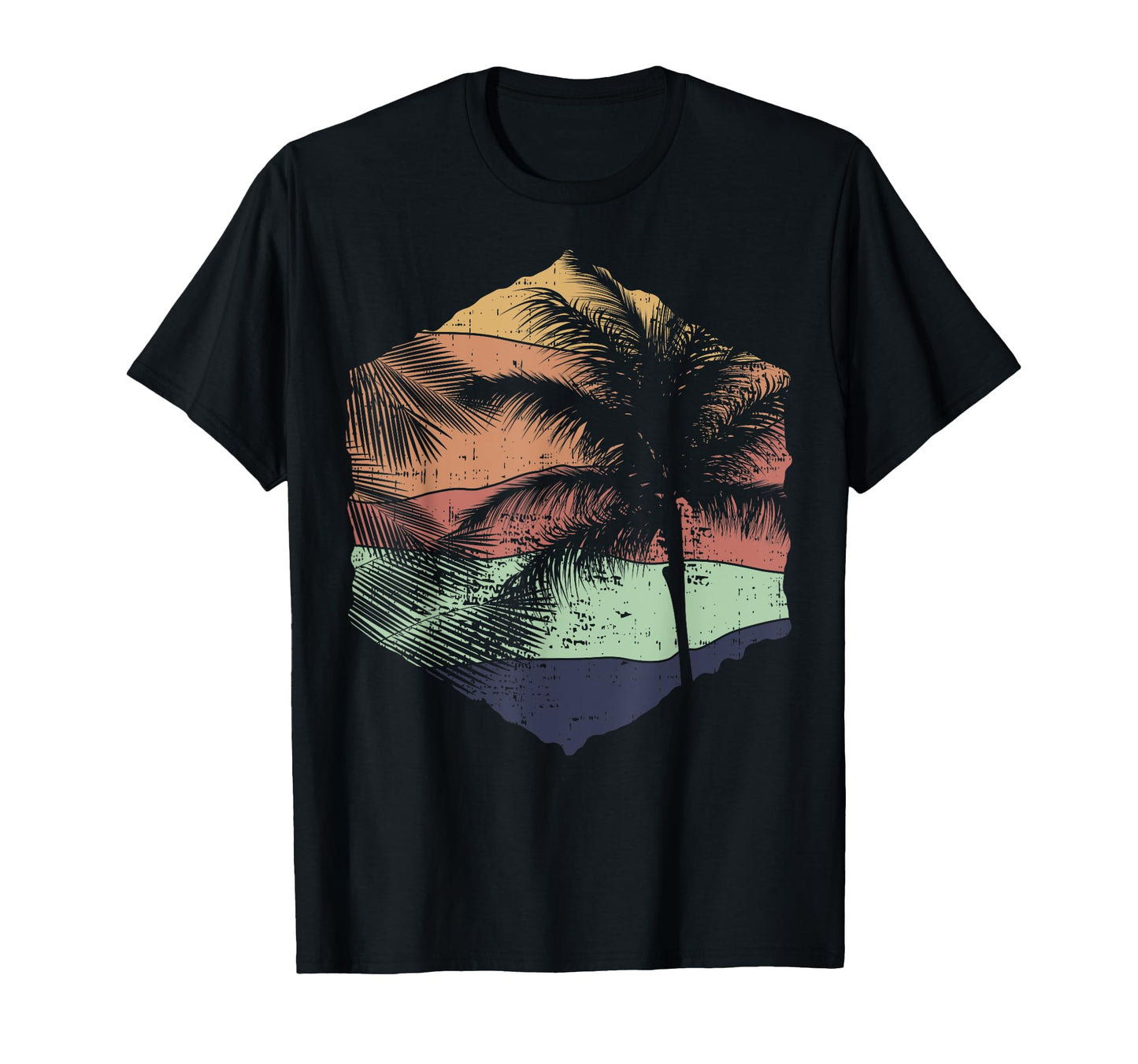Palm Tree Surf Tropical Gift T-Shirt - Graphic Print for Adults - T-Shirt, Sweatshirt, Hoodie