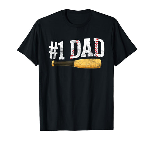 Baseball Player Dad Papa Number T-Shirt - Casual Everyday Wear for Adults - T-Shirt, Sweatshirt, Hoodie