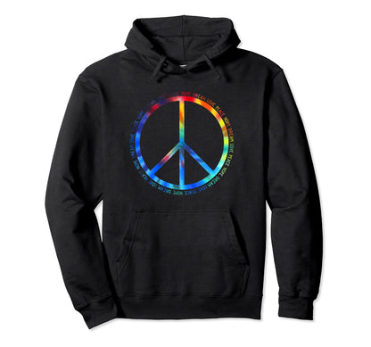 Hope Dream Love Boho Tie Dye Groovy Hoodie - Graphic Print for Adults - T-Shirt, Sweatshirt, Hoodie