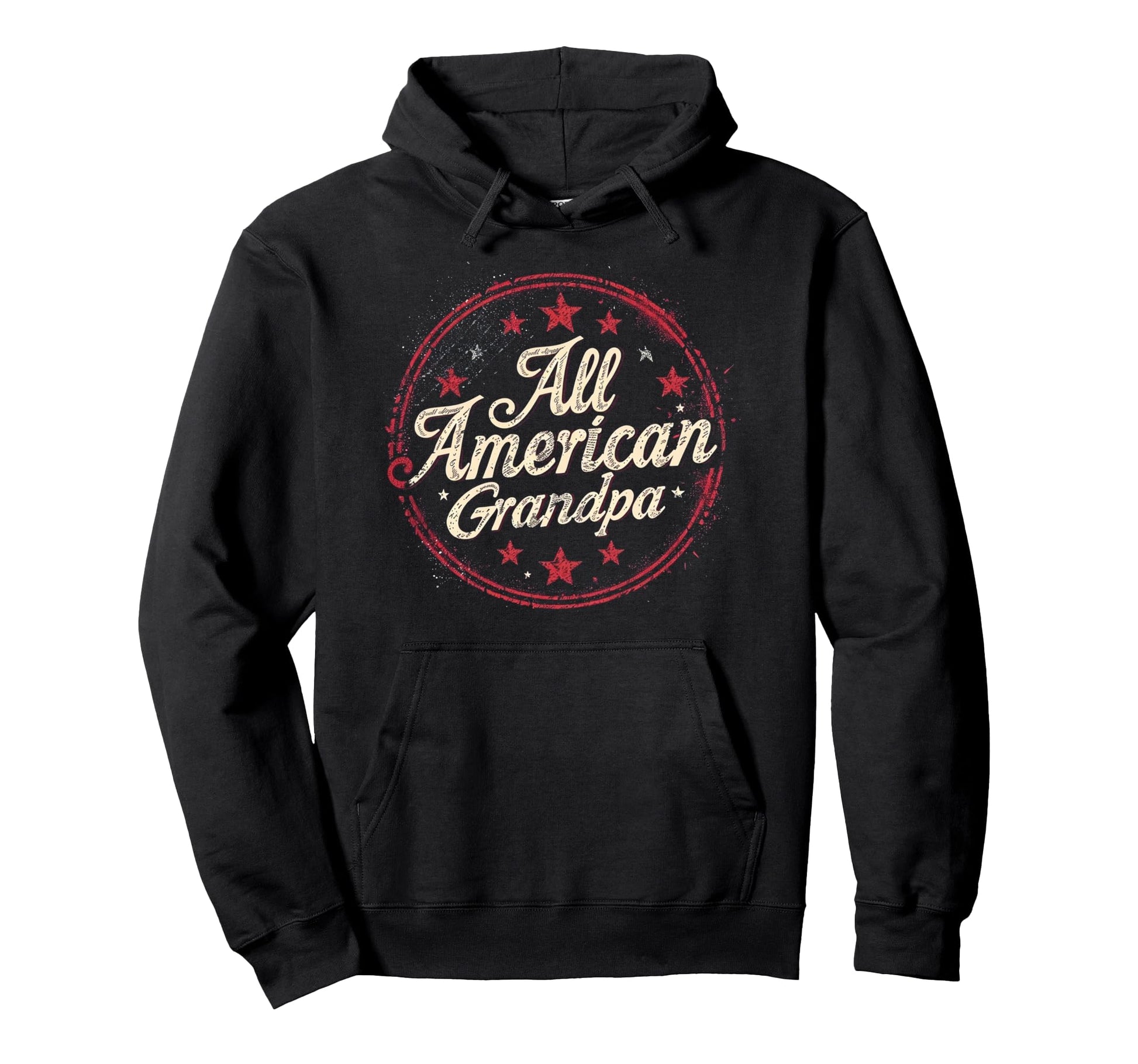 Grandpa 4Th July American Flag Hoodie - Casual Everyday Wear Men Women - T-Shirt, Sweatshirt, Hoodie
