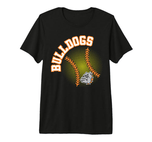 Bulldogs Softball Mom Game Day Orange T-Shirt - Trendy Graphic Unisex - T-Shirt, Sweatshirt, Hoodie