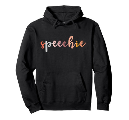 Speechie Gift Language Therapist Boho Hoodie - Graphic Print for Adults - T-Shirt, Sweatshirt, Hoodie