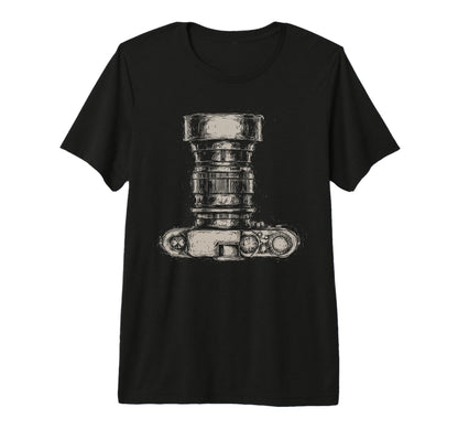 Camera Drawing Scribble Art T-Shirt - Unique Graphic for Adults - T-Shirt, Sweatshirt, Hoodie