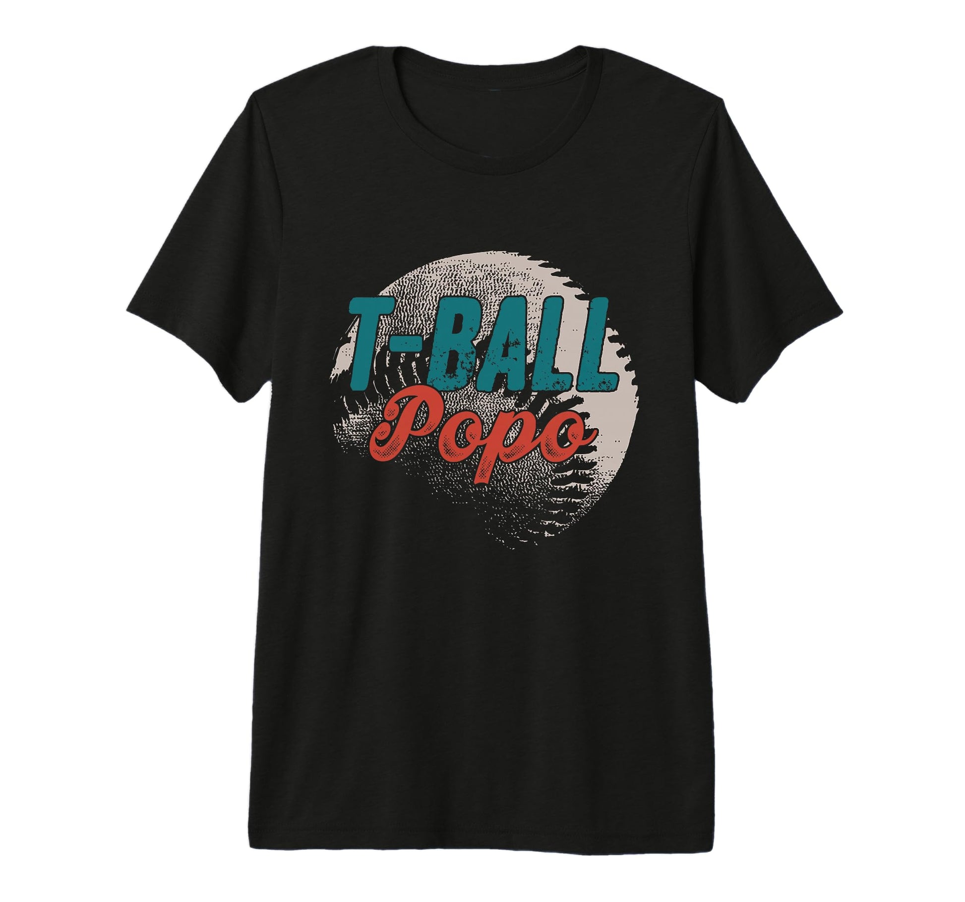 Mens T Ball Popo Baseball Fathers T-Shirt - Aesthetic Graphic for Adults - T-Shirt, Sweatshirt, Hoodie