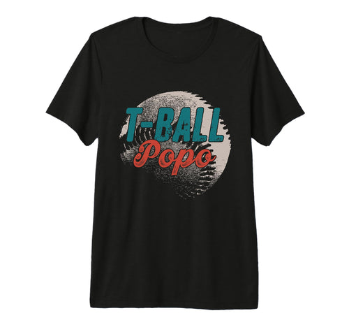 Mens T Ball Popo Baseball Fathers T-Shirt - Aesthetic Graphic for Adults - T-Shirt, Sweatshirt, Hoodie