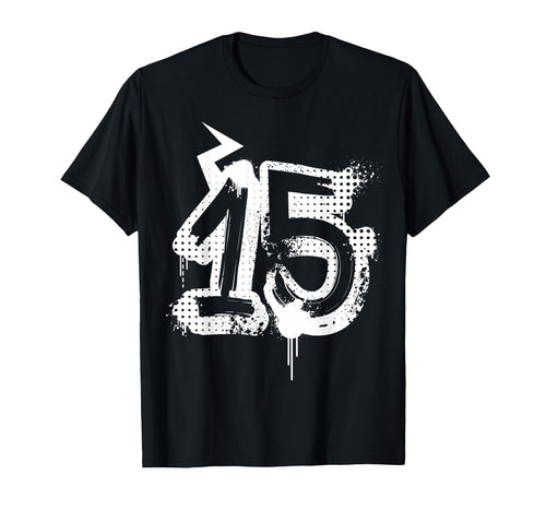 15Th Birthday Present Teens Spray T-Shirt - Trendy Graphic for Adults - T-Shirt, Sweatshirt, Hoodie