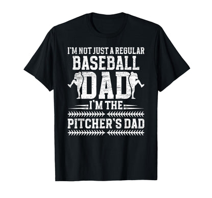 Im Baseball Pitcher Dad Baseball T-Shirt - Minimalist Print Men Women - T-Shirt, Sweatshirt, Hoodie