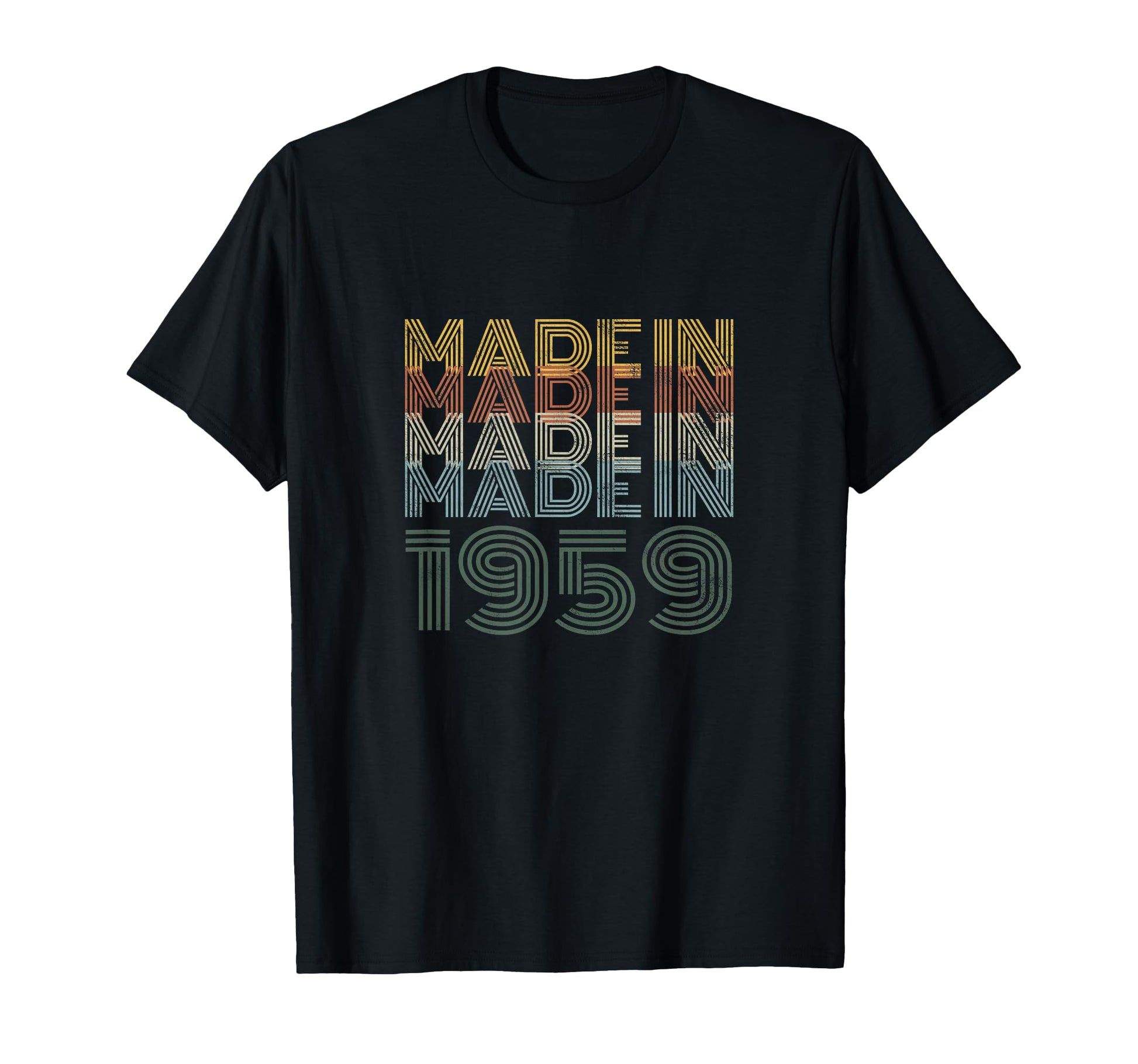 Made 1959 Typography 61St Birthday T-Shirt - Streetwear Style for Adults - T-Shirt, Sweatshirt, Hoodie