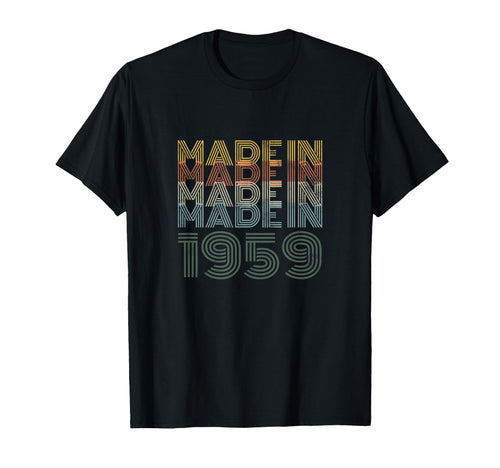 Made 1959 Typography 61St Birthday T-Shirt - Streetwear Style for Adults - T-Shirt, Sweatshirt, Hoodie