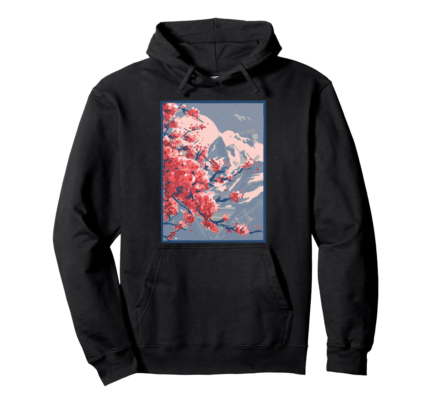 Vaporwave Aesthetic Japanese Cherry Hoodie - Custom Art Print Men Women - T-Shirt, Sweatshirt, Hoodie
