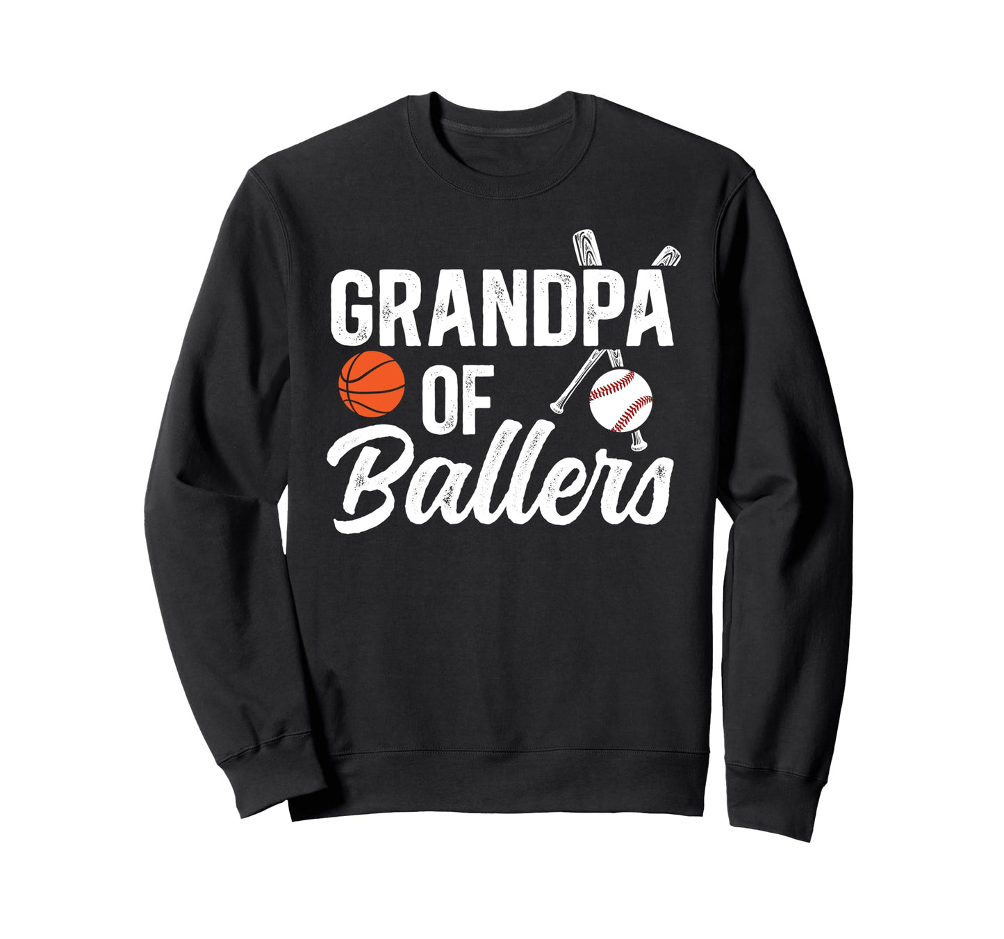 Grandpa Ballers Basketball Sweatshirt - Aesthetic Graphic for Adults - T-Shirt, Sweatshirt, Hoodie