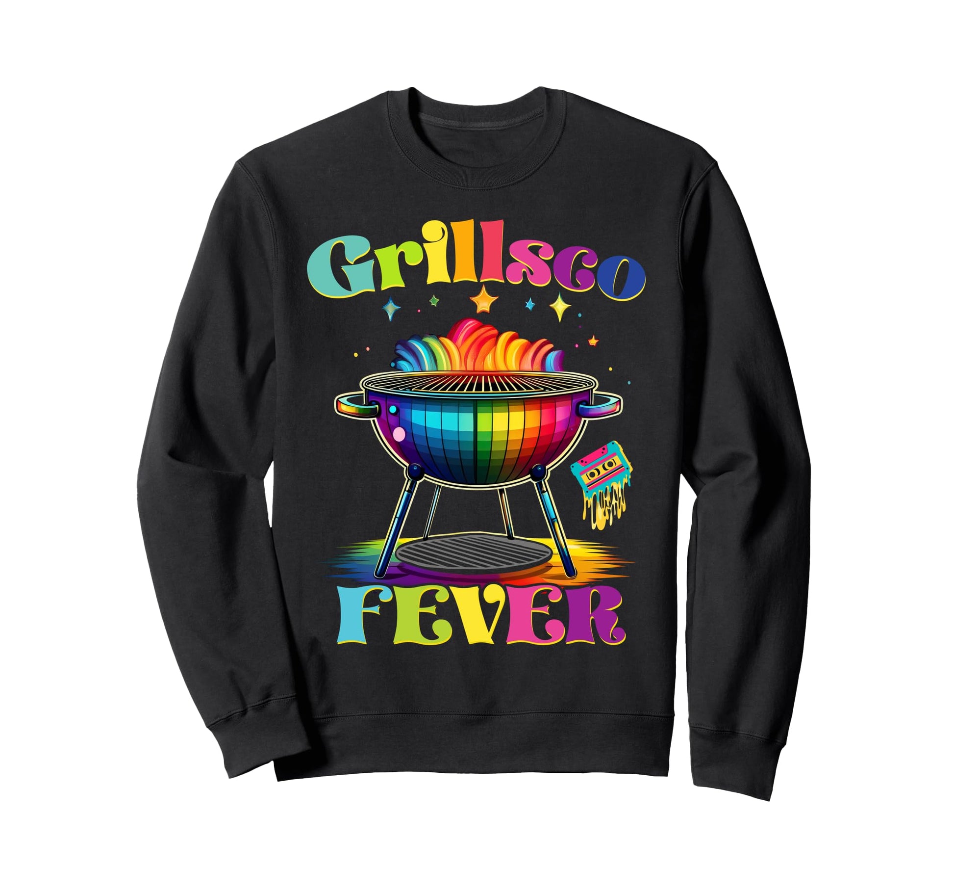 Grillsco Fever Disco Grilling Bbq Sweatshirt - Aesthetic Graphic Men Women - T-Shirt, Sweatshirt, Hoodie