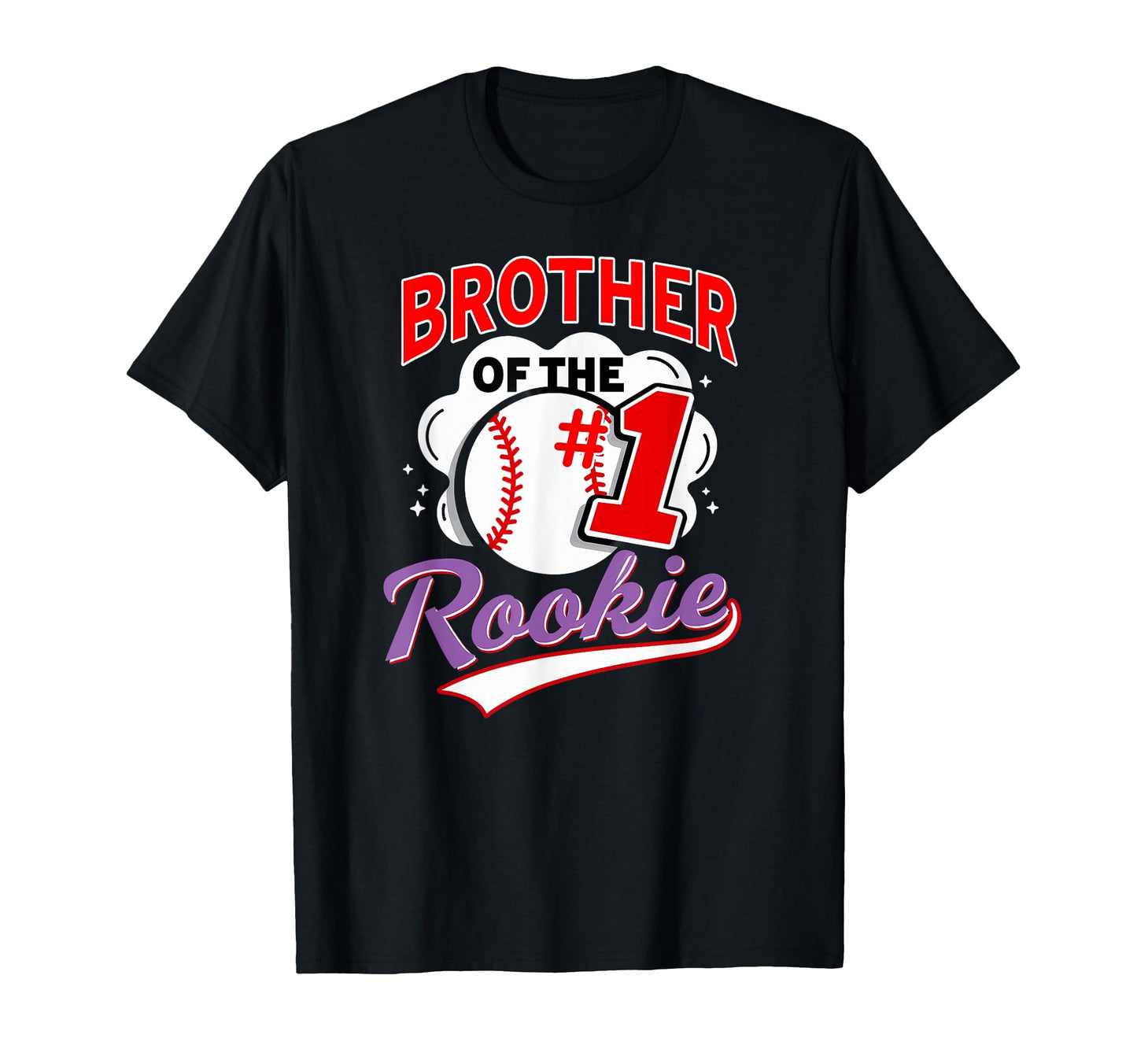 Brother Rookie 1St Birthday Baseball T-Shirt - Custom Art Print Men Women - T-Shirt, Sweatshirt, Hoodie
