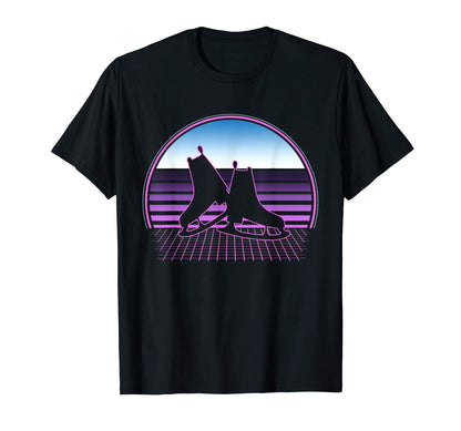 Ice Skater 80S Vaporwave Aesthetic T-Shirt - Custom Art Print Men Women - T-Shirt, Sweatshirt, Hoodie
