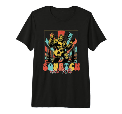 Forest Bigfoot Squatch And Roll T-Shirt - Casual Everyday Wear Men Women - T-Shirt, Sweatshirt, Hoodie
