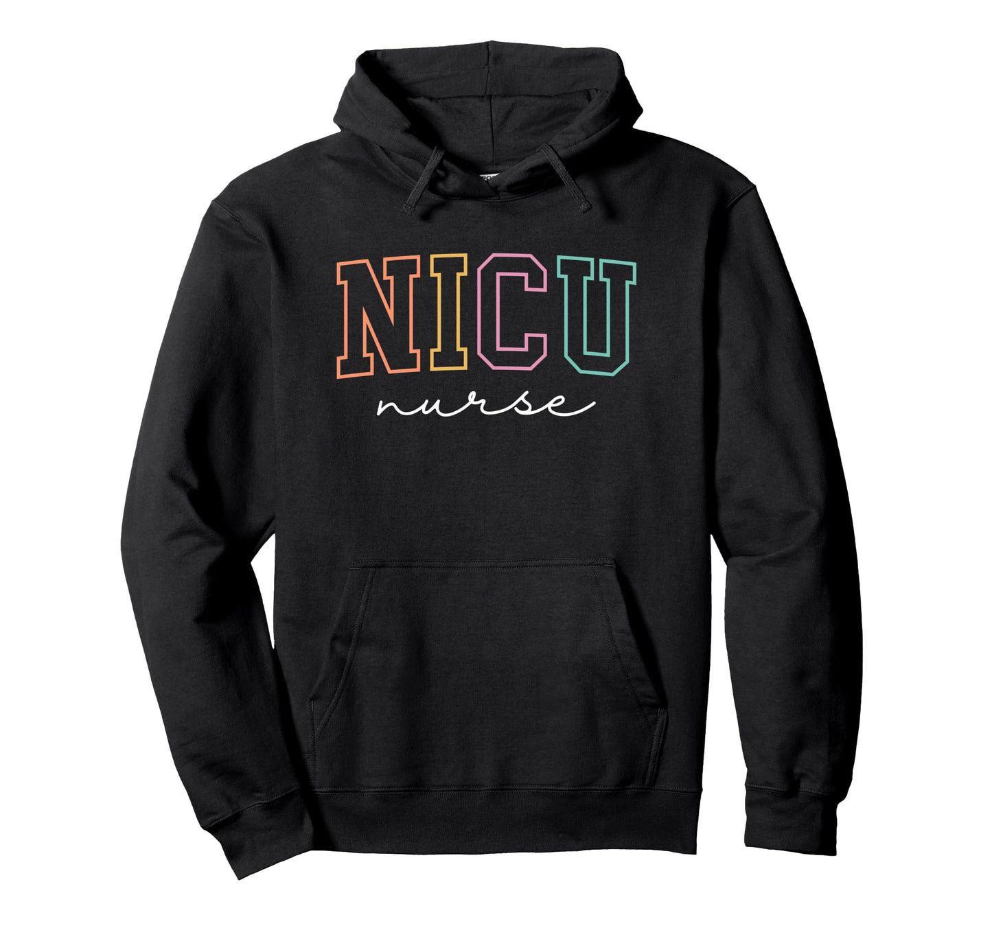 Nicu Nurse Icu Neonatal Rainbow Team Hoodie - Streetwear Style for Adults - T-Shirt, Sweatshirt, Hoodie