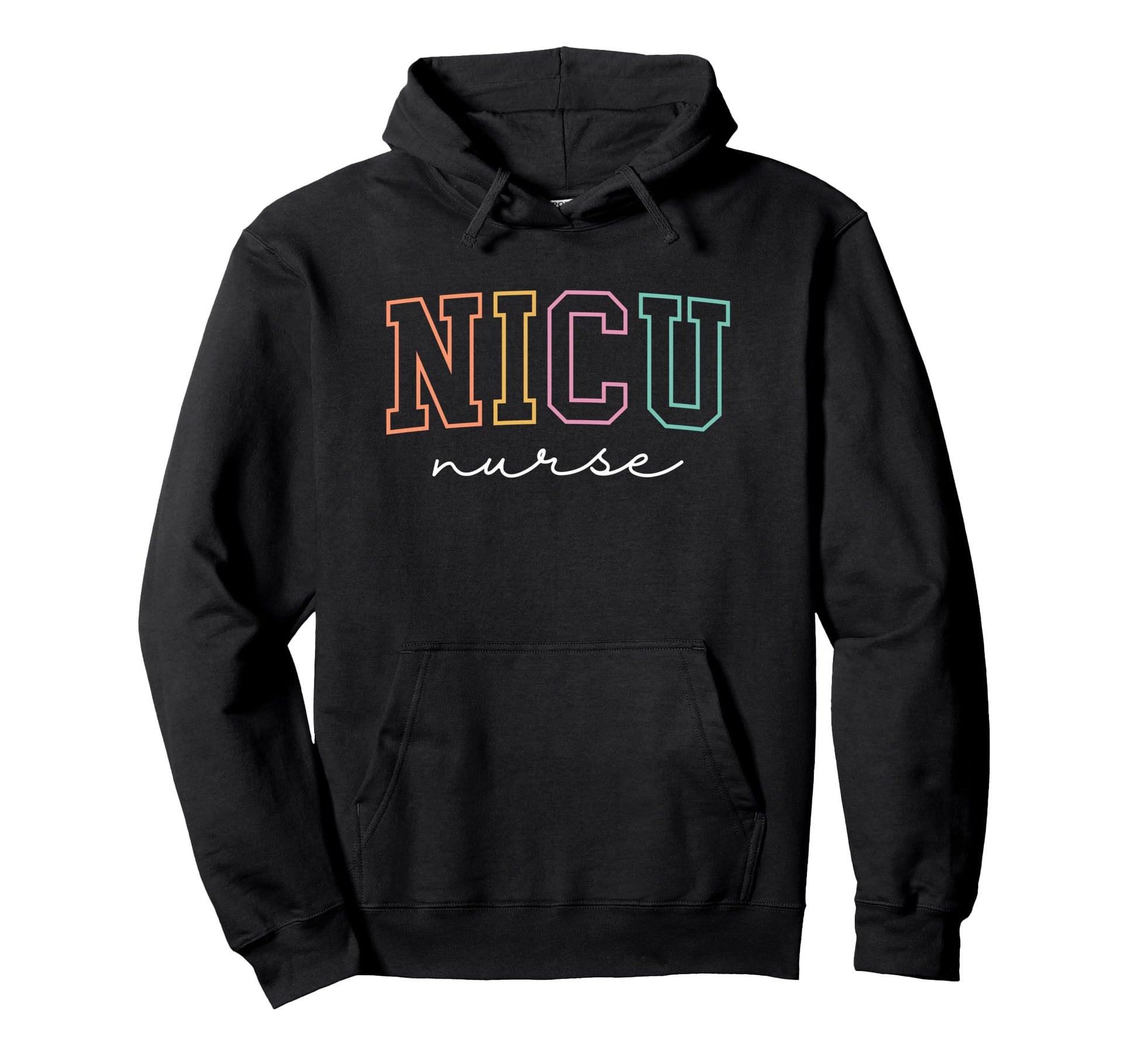 Nicu Nurse Icu Neonatal Rainbow Team Hoodie - Streetwear Style for Adults - T-Shirt, Sweatshirt, Hoodie