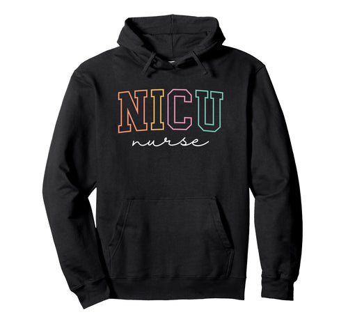 Nicu Nurse Icu Neonatal Rainbow Team Hoodie - Streetwear Style for Adults - T-Shirt, Sweatshirt, Hoodie