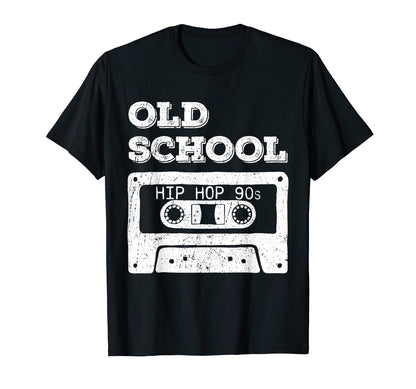 Old School Hip Hop Cassette Tape Rap Music T-Shirt - Graphic Print Unisex - T-Shirt, Sweatshirt, Hoodie