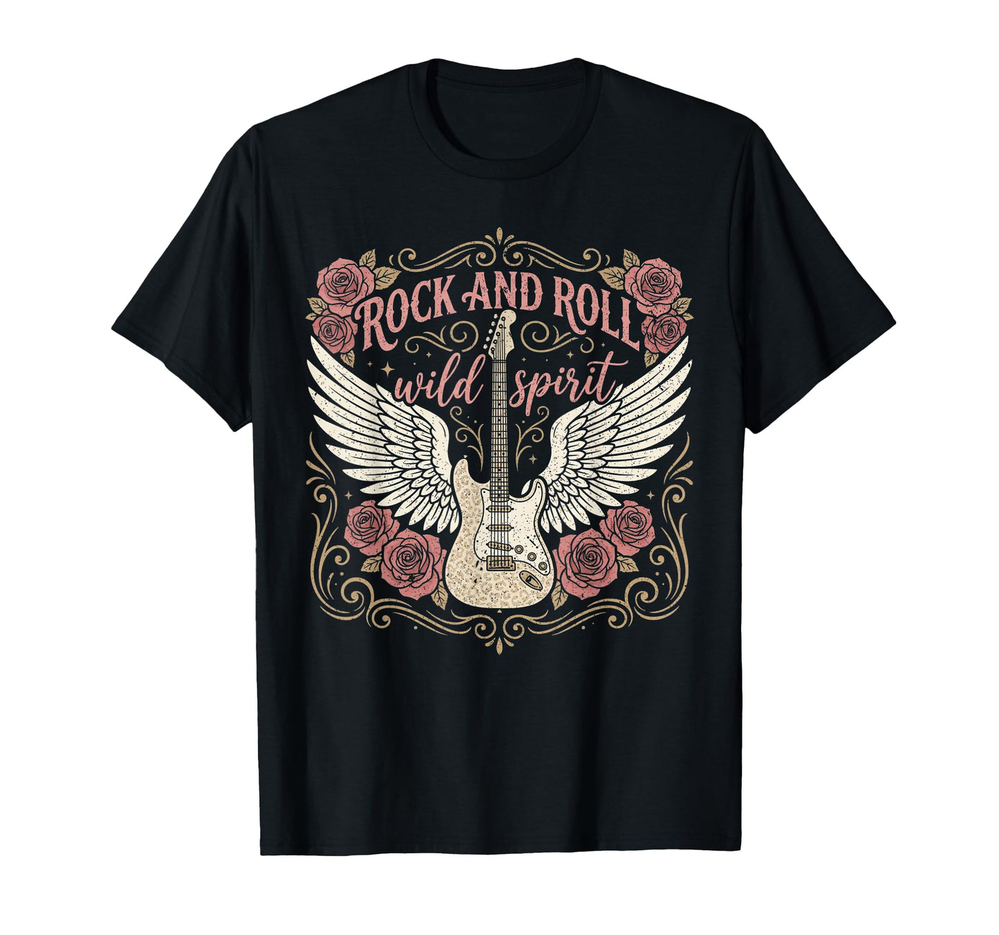 Rock And Roll Guitar Rock Music T-Shirt - Casual Everyday Wear Men Women - T-Shirt, Sweatshirt, Hoodie