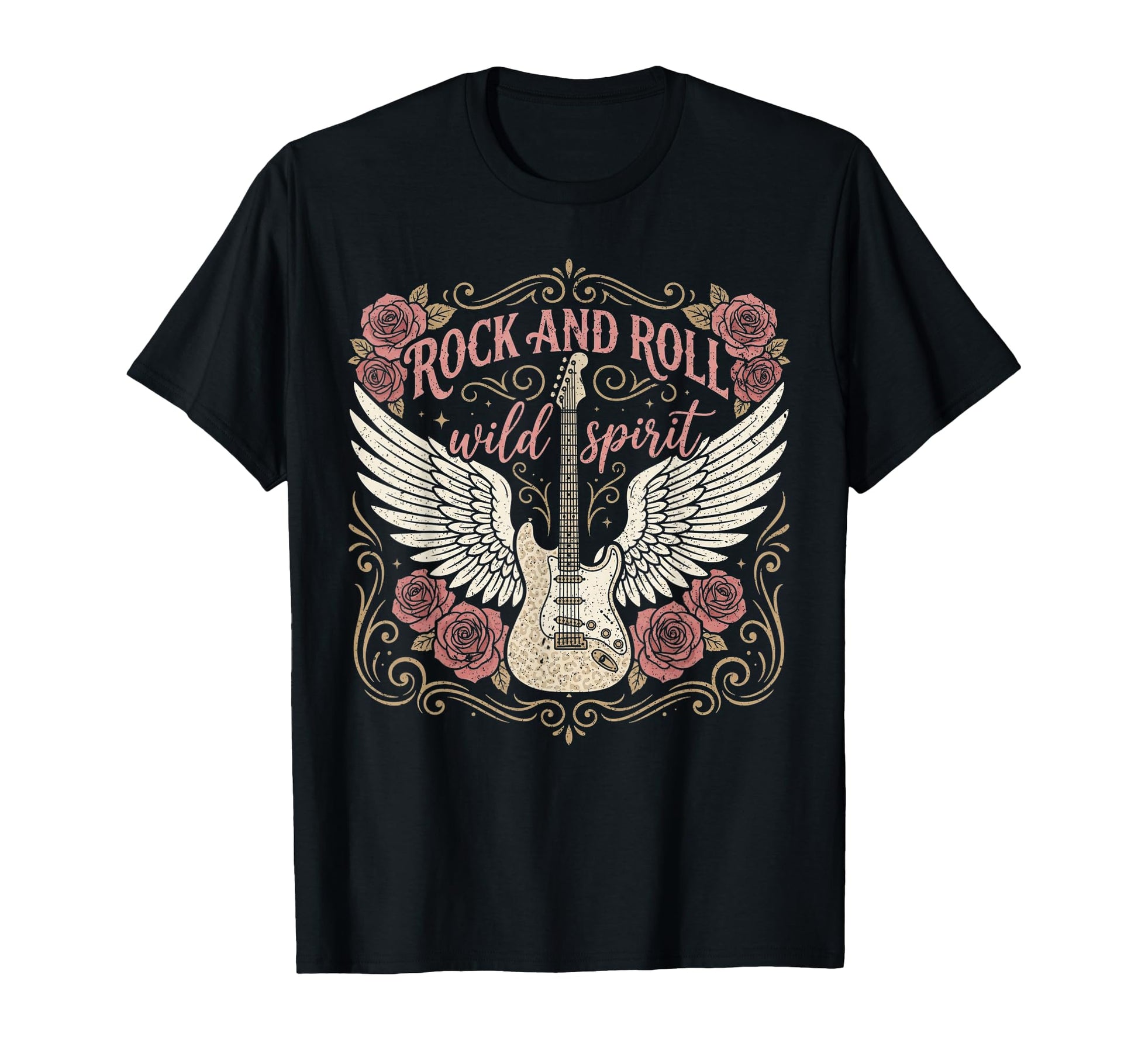 Rock And Roll Guitar Rock Music T-Shirt - Casual Everyday Wear Men Women - T-Shirt, Sweatshirt, Hoodie