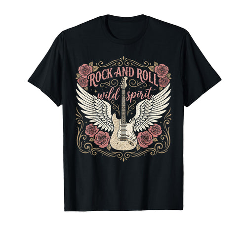 Rock And Roll Guitar Rock Music T-Shirt - Casual Everyday Wear Men Women - T-Shirt, Sweatshirt, Hoodie