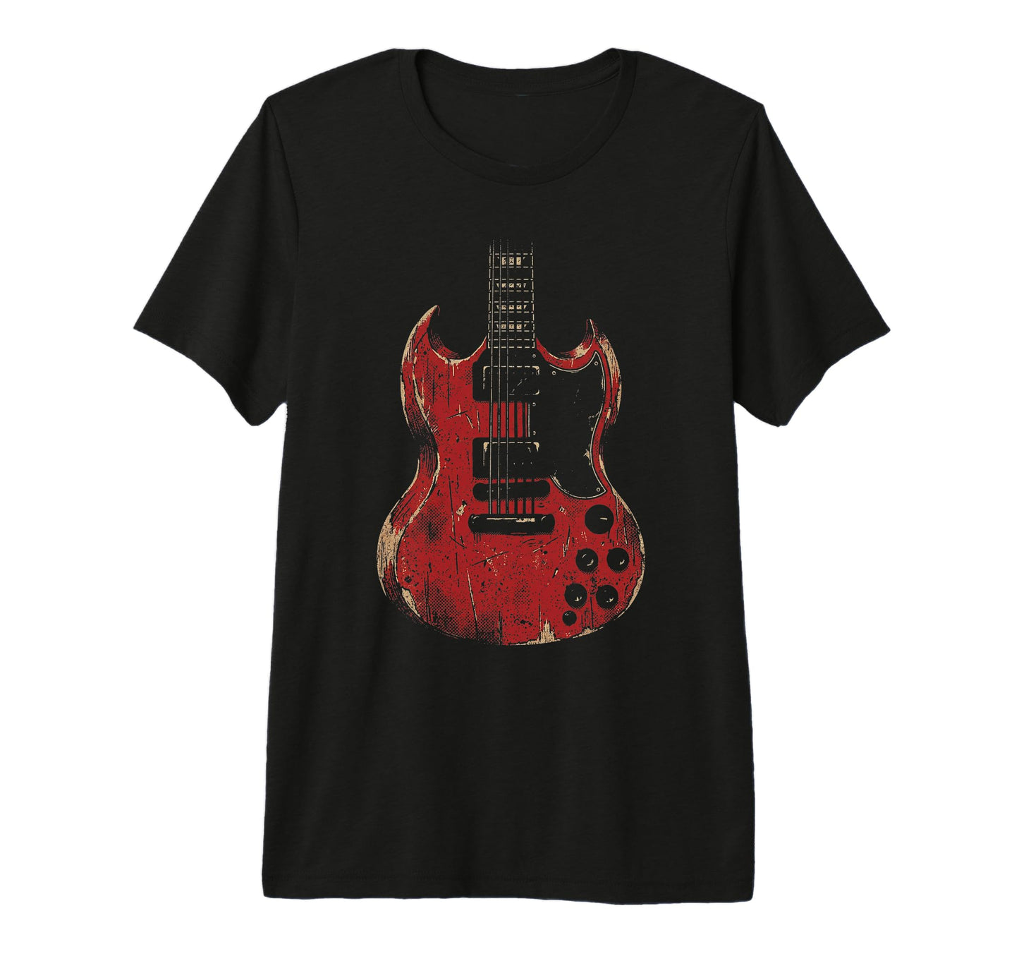 Electric Guitar Rock N Roll Rock Band T-Shirt - Graphic Print Men Women - T-Shirt, Sweatshirt, Hoodie