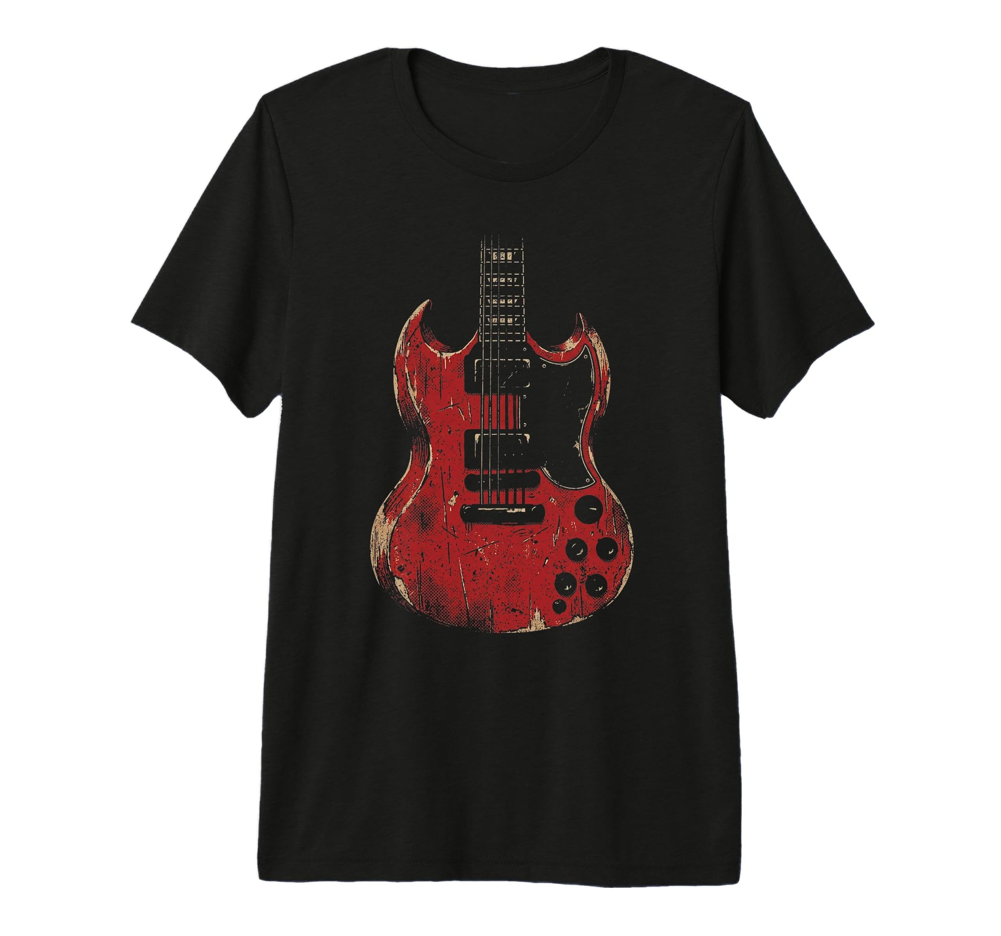 Electric Guitar Rock N Roll Rock Band T-Shirt - Graphic Print Men Women - T-Shirt, Sweatshirt, Hoodie