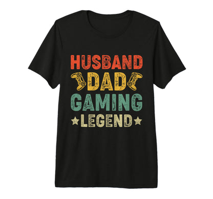 Gaming Lover Husband Dad Legend T-Shirt - Casual Everyday Wear for Adults - T-Shirt, Sweatshirt, Hoodie