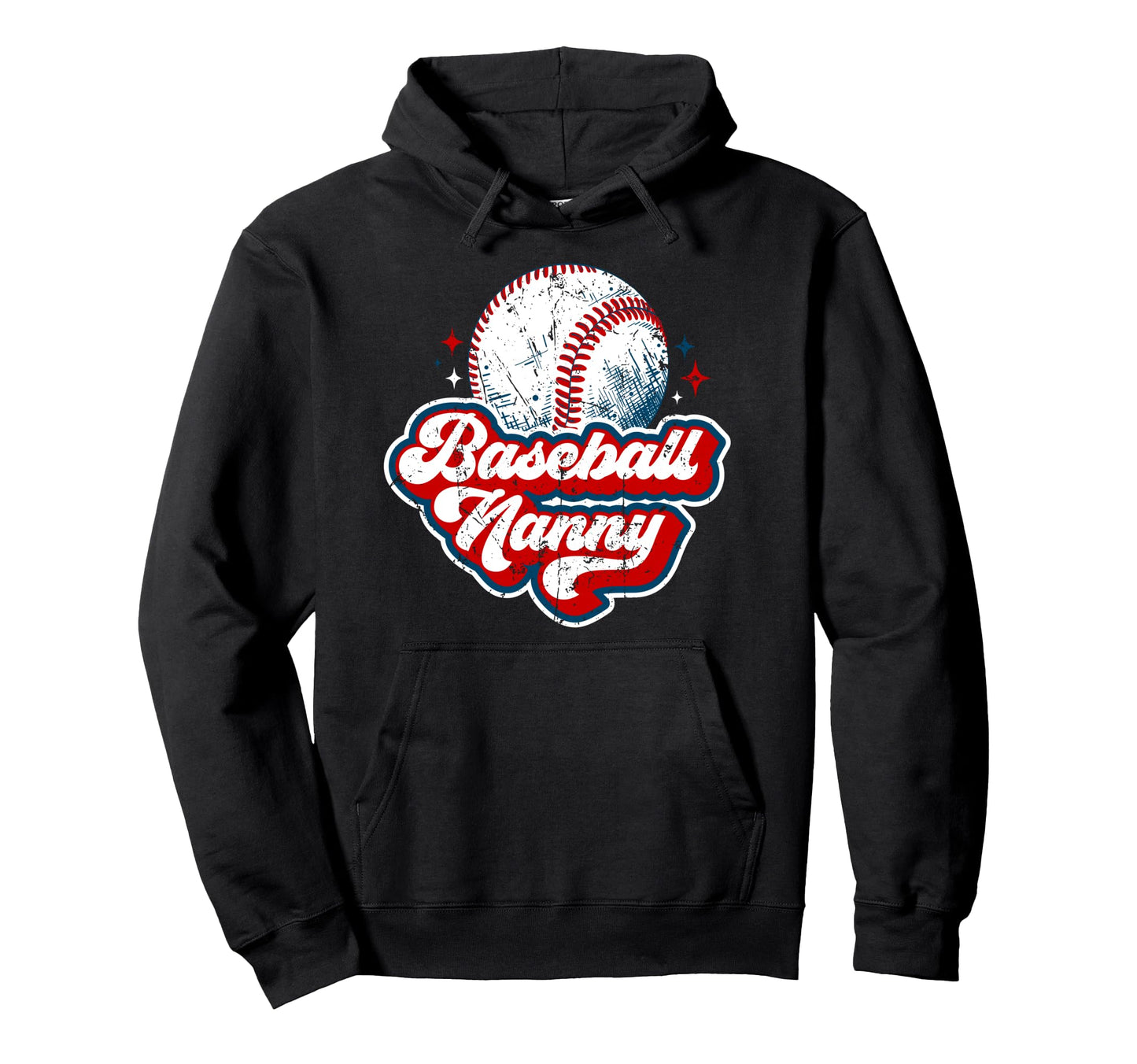 Baseball Nanny Baseball Player Nanny Hoodie - Custom Art Print for Adults - T-Shirt, Sweatshirt, Hoodie