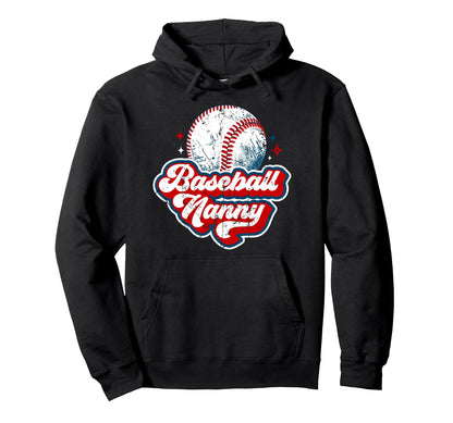 Baseball Nanny Baseball Player Nanny Hoodie - Custom Art Print for Adults - T-Shirt, Sweatshirt, Hoodie