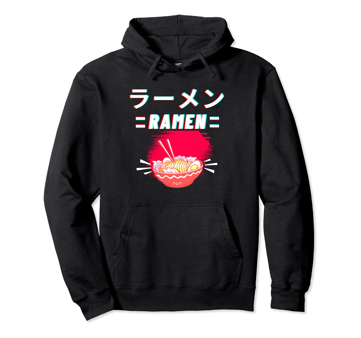 Ramen Noodles Anime Japanese Kanji Hoodie - Trendy Graphic Men Women - T-Shirt, Sweatshirt, Hoodie