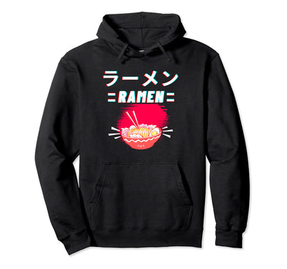 Ramen Noodles Anime Japanese Kanji Hoodie - Trendy Graphic Men Women - T-Shirt, Sweatshirt, Hoodie