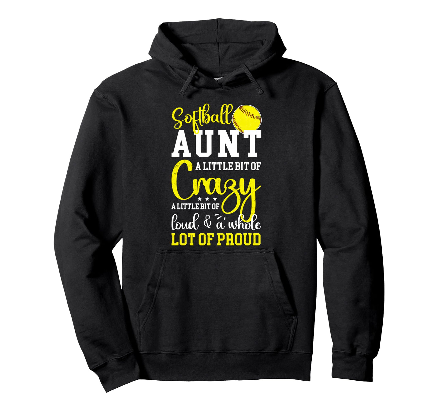 Softball Aunt Proud Aunt Softball Player Hoodie - Trendy Graphic Men Women - T-Shirt, Sweatshirt, Hoodie